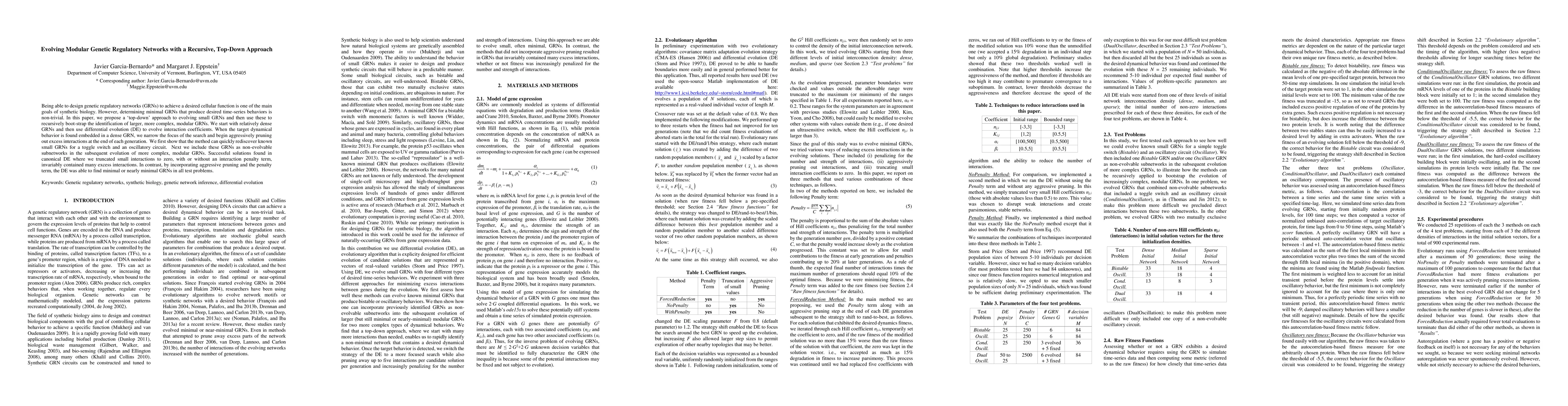 Thumbnail for Evolving Modular Genetic Regulatory Networks with a Recursive, Top-Down
  Approach