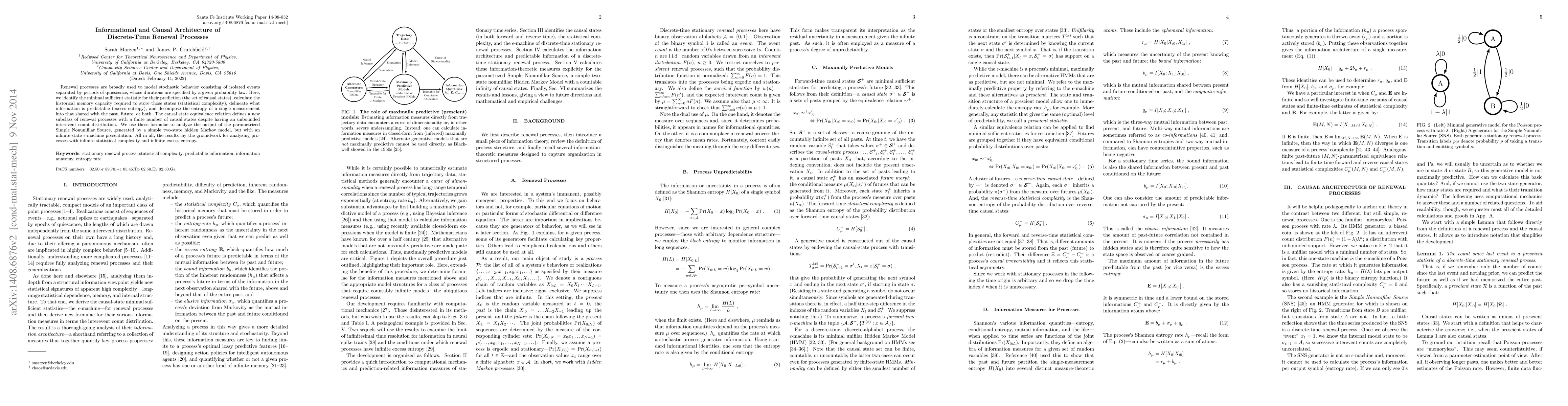 Thumbnail for Informational and Causal Architecture of Discrete-Time Renewal Processes