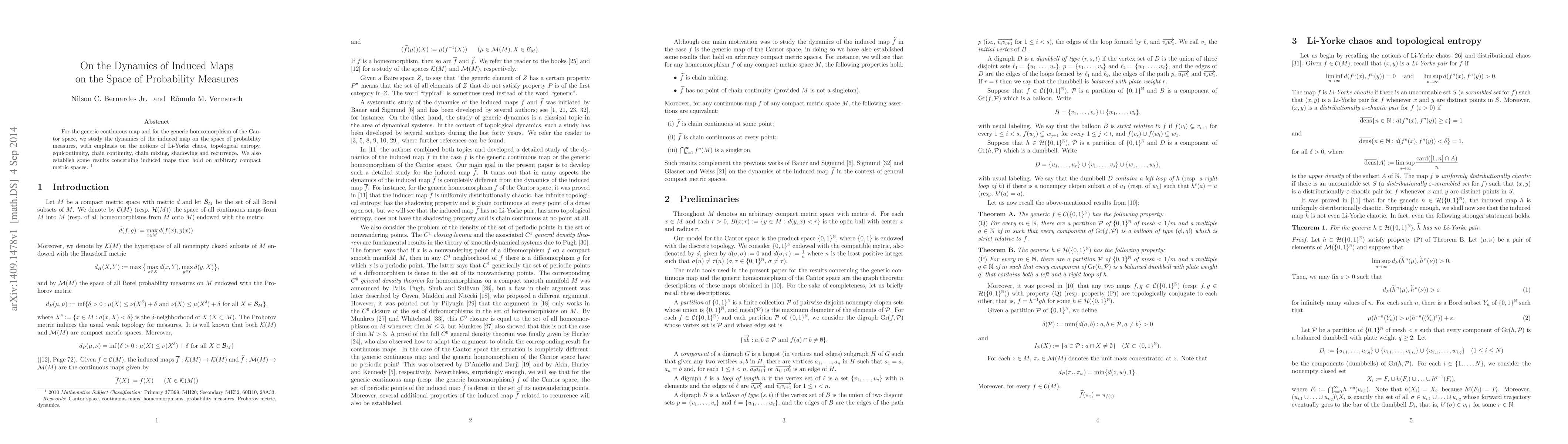 Thumbnail for On the Dynamics of Induced Maps on the Space of Probability Measures