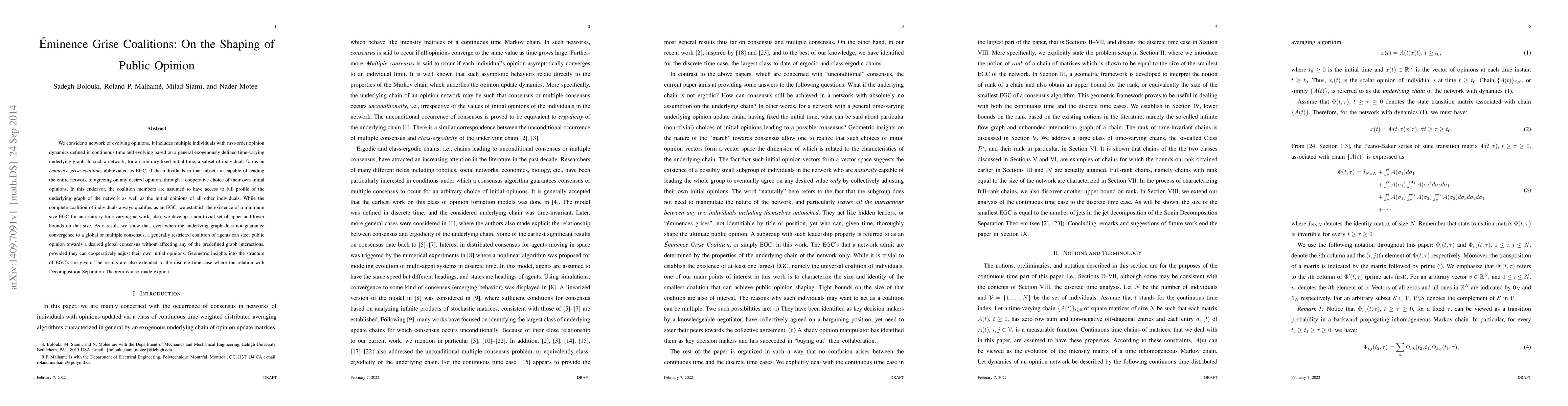 Thumbnail for Eminence Grise Coalitions: On the Shaping of Public Opinion