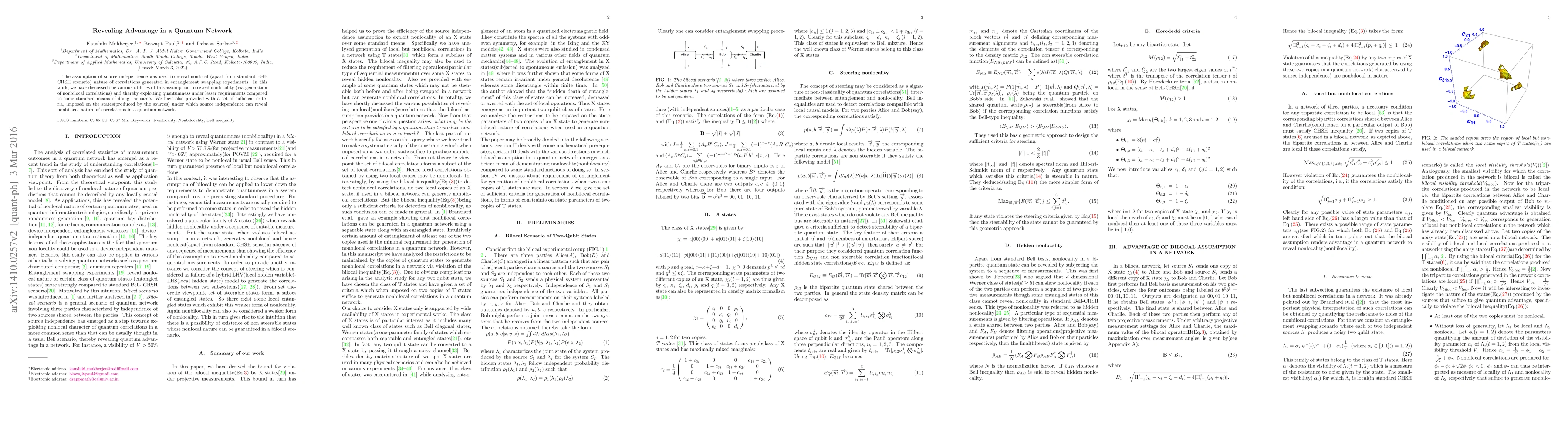Thumbnail for Revealing Quantum Advantage in a Quantum Network