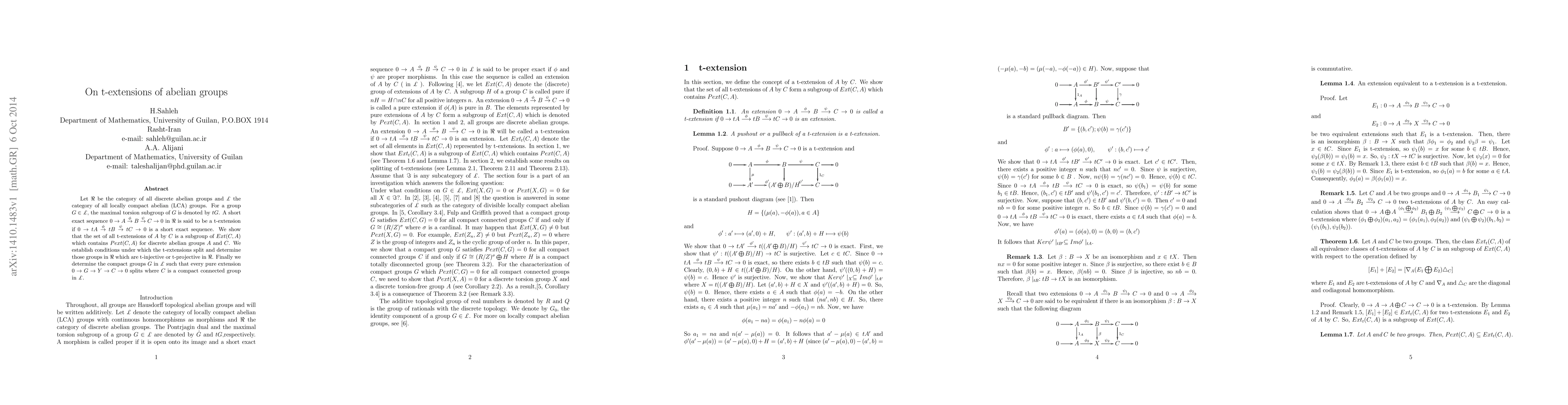 Thumbnail for On t-extensions of abelian groups