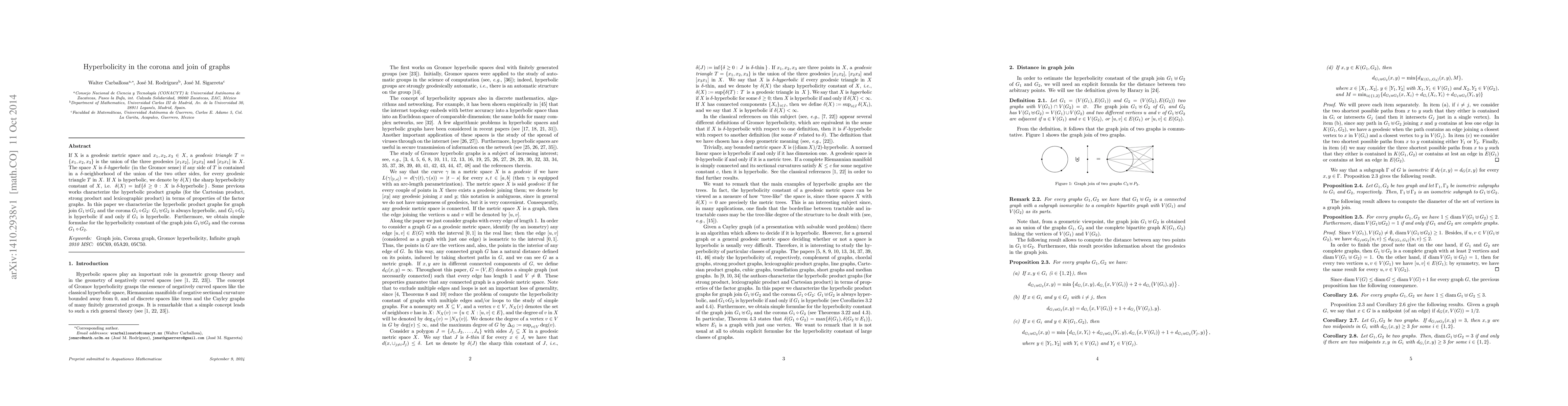 Thumbnail for Hyperbolicity in the corona and join of graphs