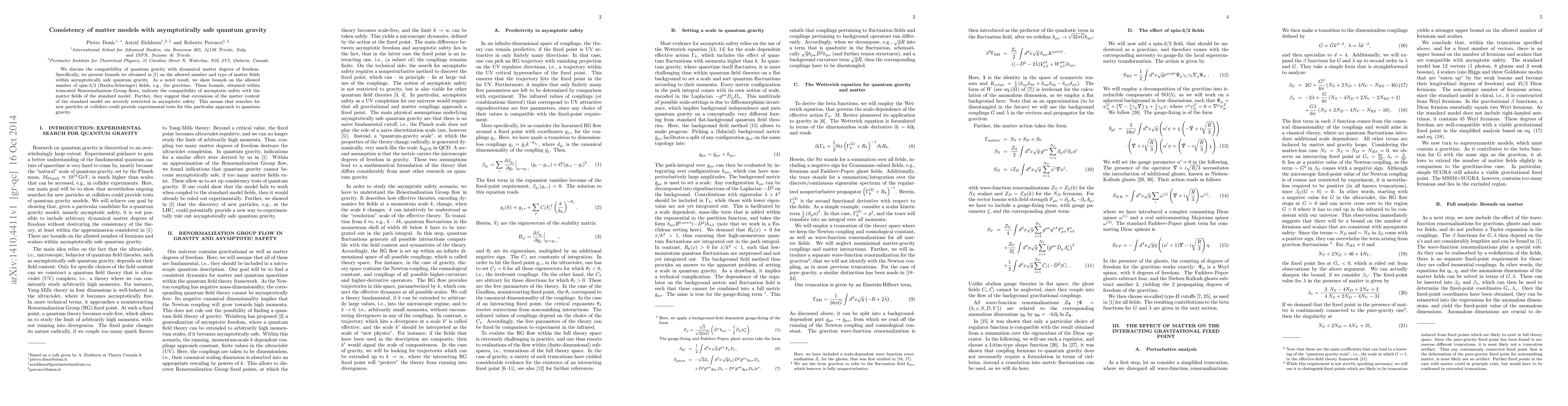 Thumbnail for Consistency of matter models with asymptotically safe quantum gravity
