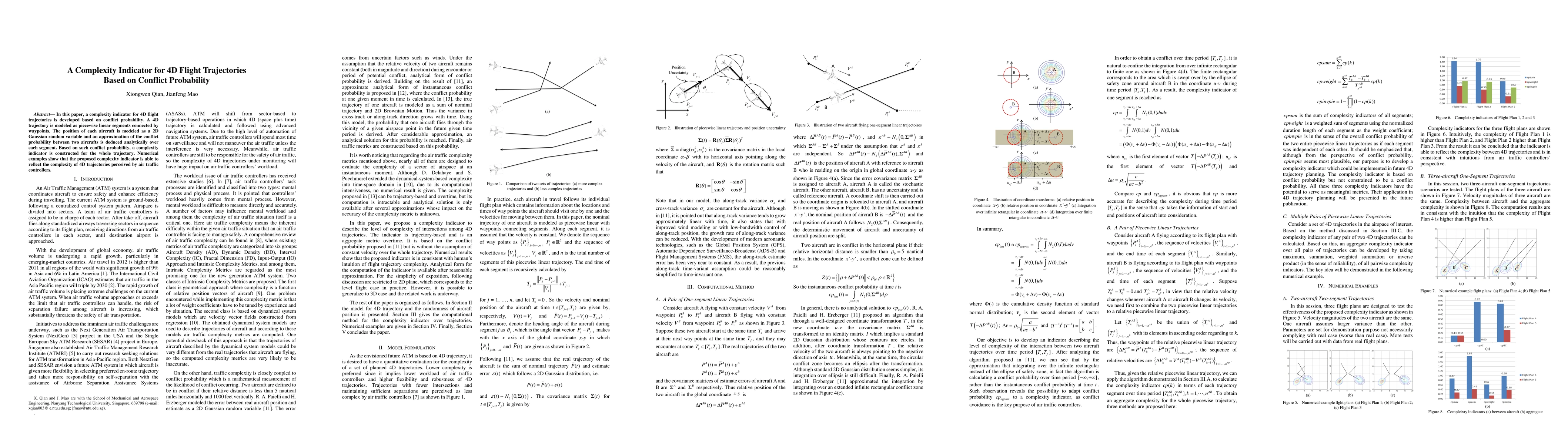 Thumbnail for A Complexity Indicator for 4D Flight Trajectories Based on Conflict
  Probability