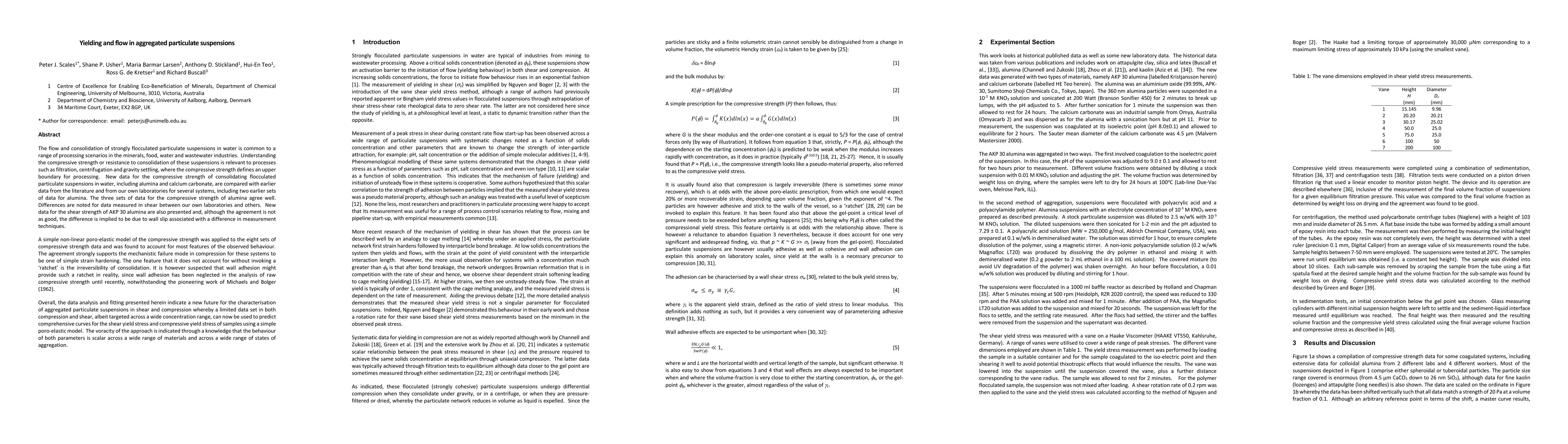 Thumbnail for Yielding and flow in aggregated particulate suspensions