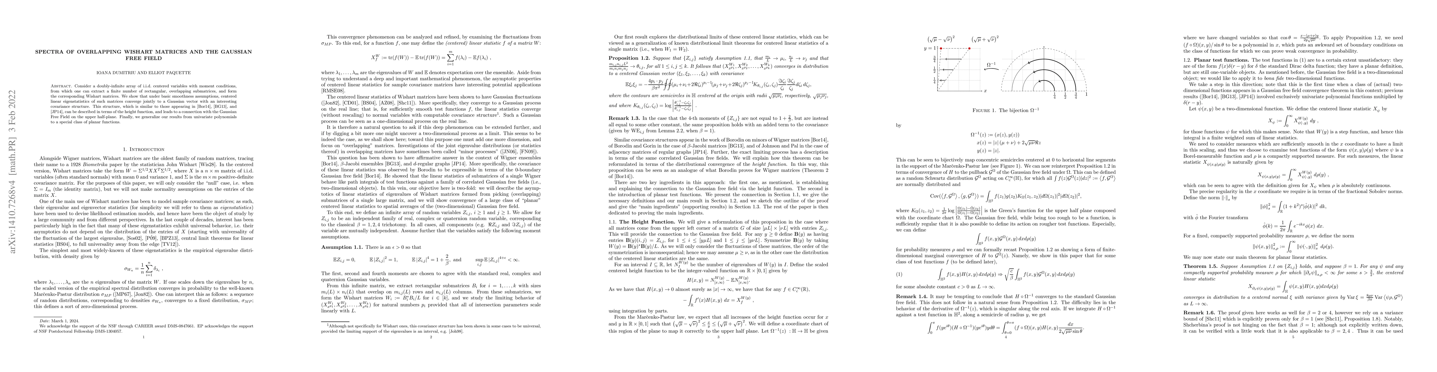 Thumbnail for Spectra of Overlapping Wishart Matrices and the Gaussian Free Field