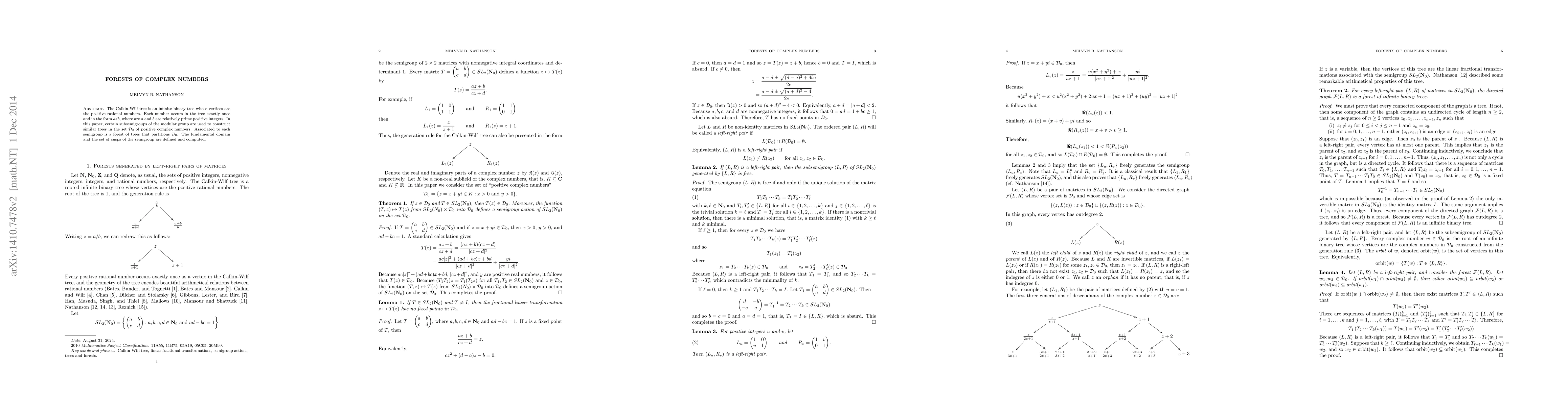 Thumbnail for Forests of Gaussian numbers