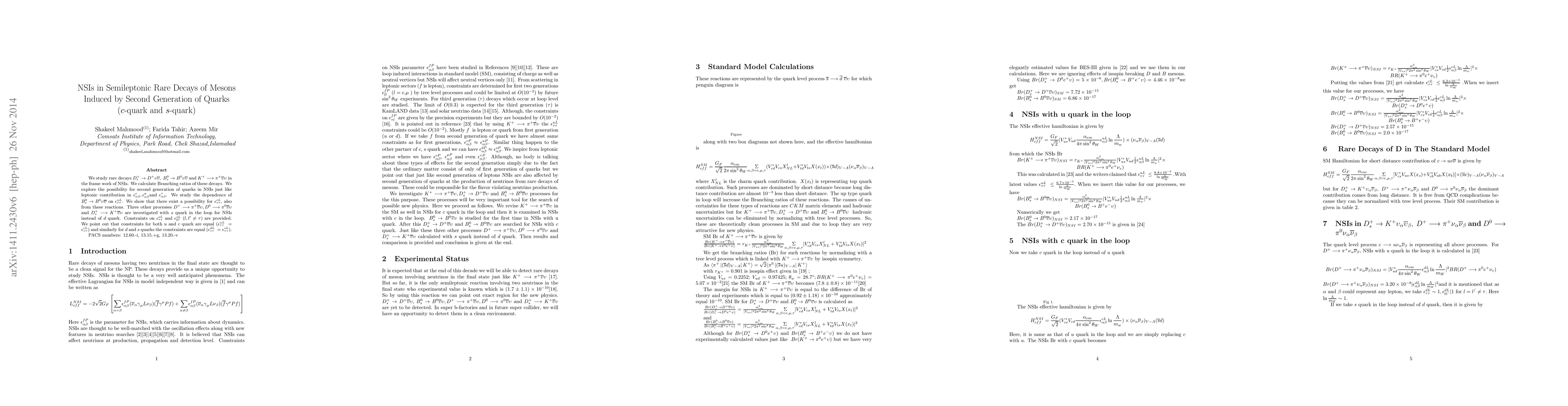 Thumbnail for New Physics Through Rare Decays Of Mesons
