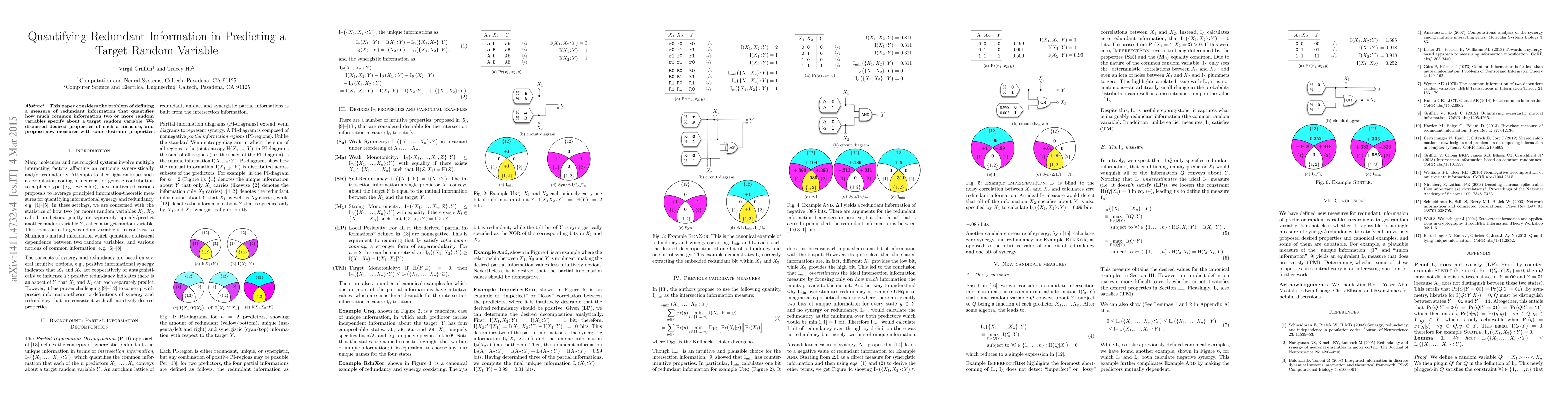 Thumbnail for Quantifying Redundant Information in Predicting a Target Random Variable