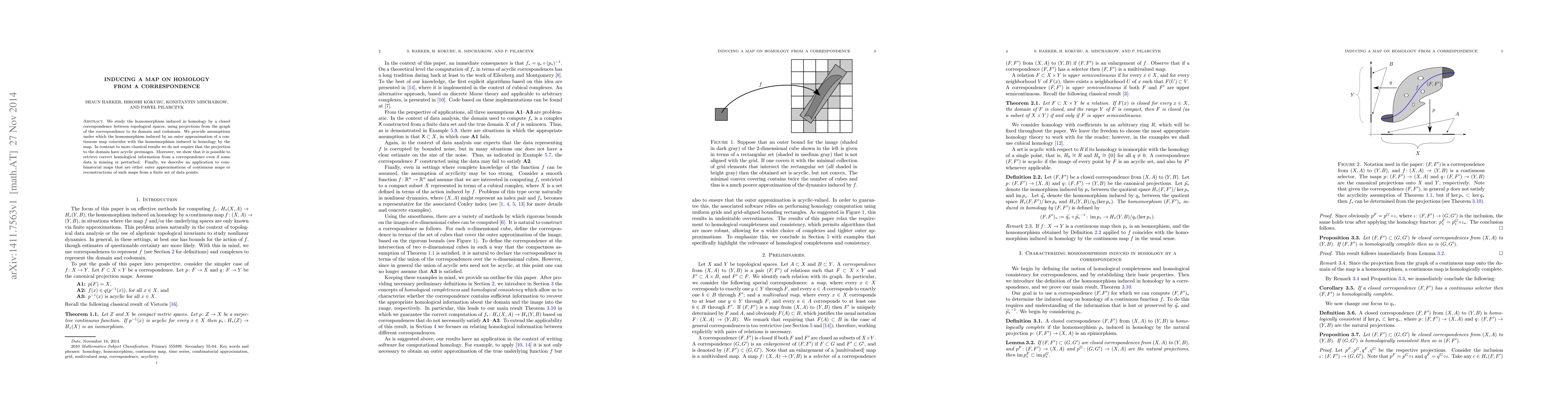 Thumbnail for Inducing a map on homology from a correspondence