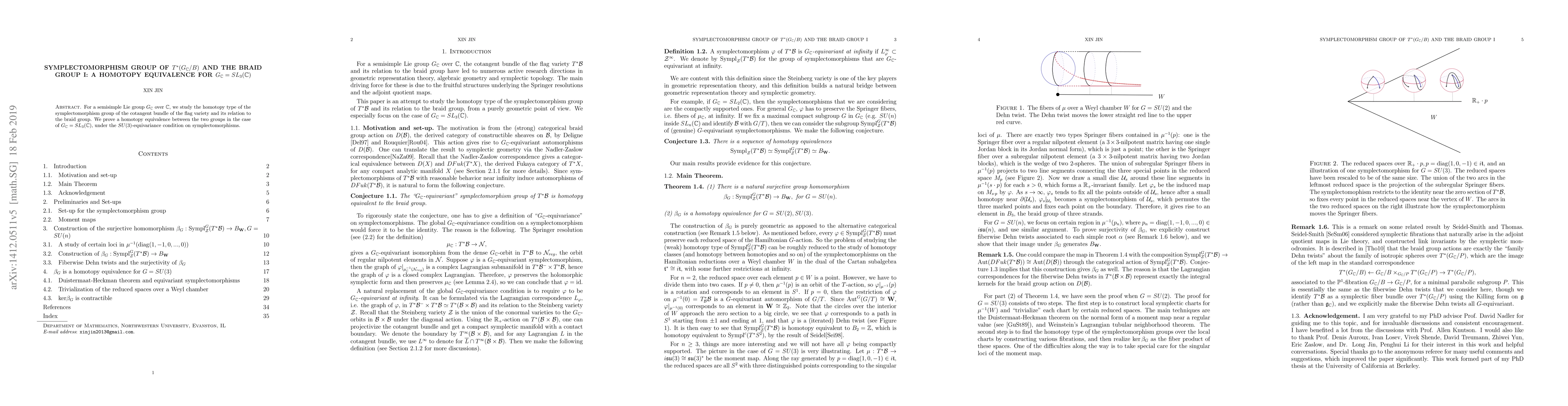 Thumbnail for Symplectomorphism group of $T^*(G_\mathbb{C}/B)$ and the braid group I:
  a homotopy equivalence for $G_\mathbb{C}=SL_3(\mathbb{C})$