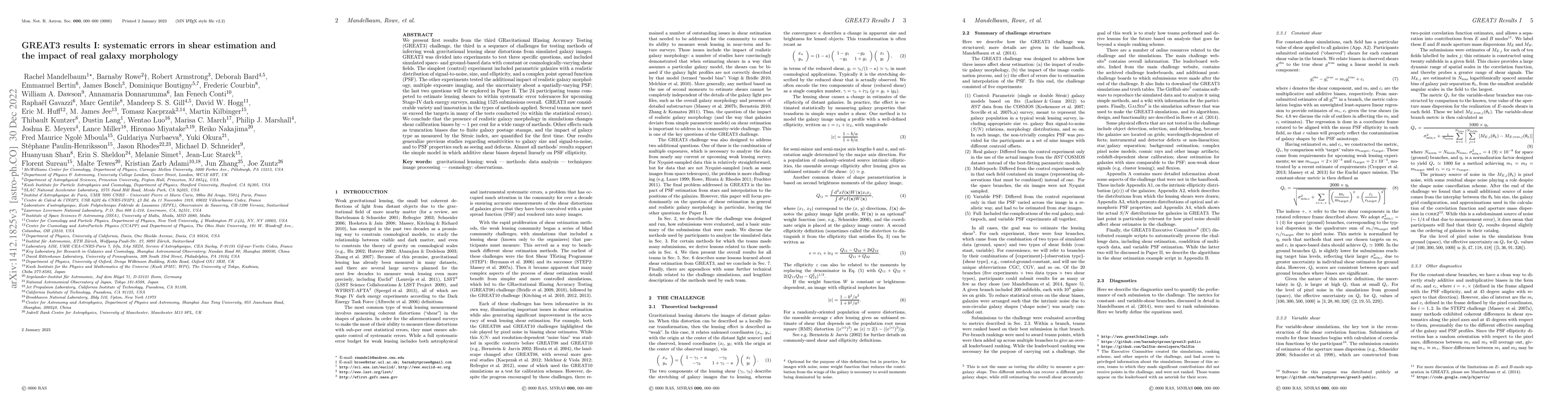 Thumbnail for GREAT3 results I: systematic errors in shear estimation and the impact
  of real galaxy morphology