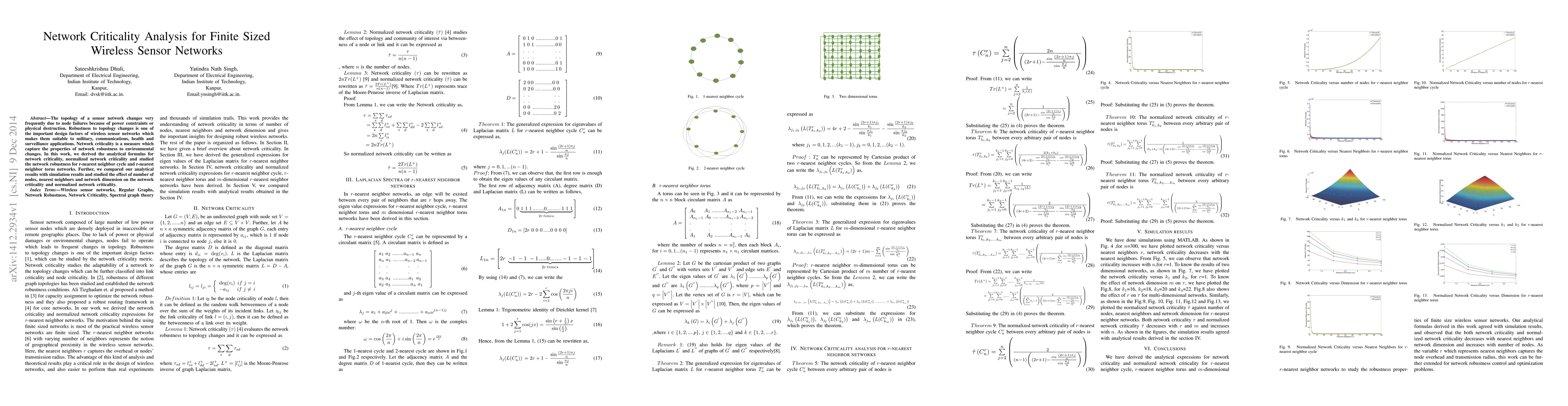 Thumbnail for Network Criticality Analysis for Finite Sized Wireless Sensor Networks