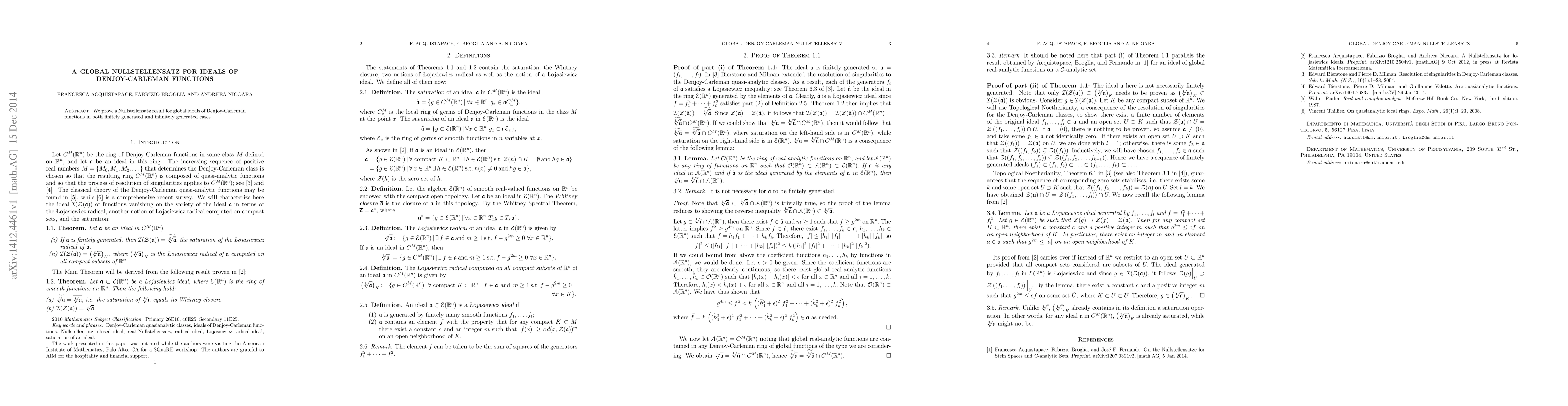 Thumbnail for A global Nullstellensatz for ideals of Denjoy-Carleman functions