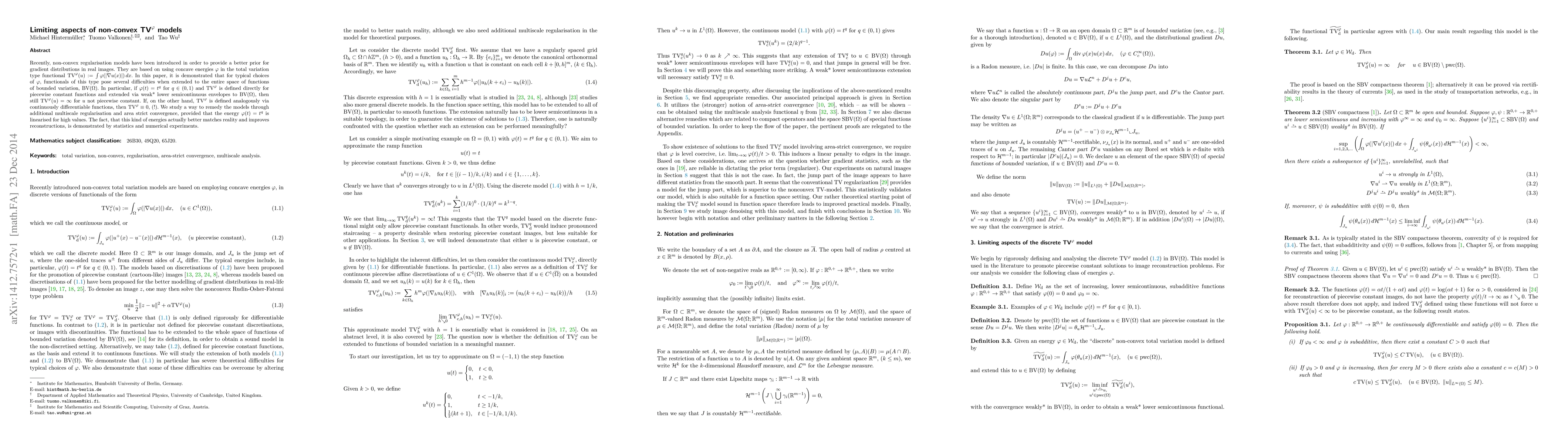 Thumbnail for Limiting aspects of non-convex ${TV}^\phi$ models