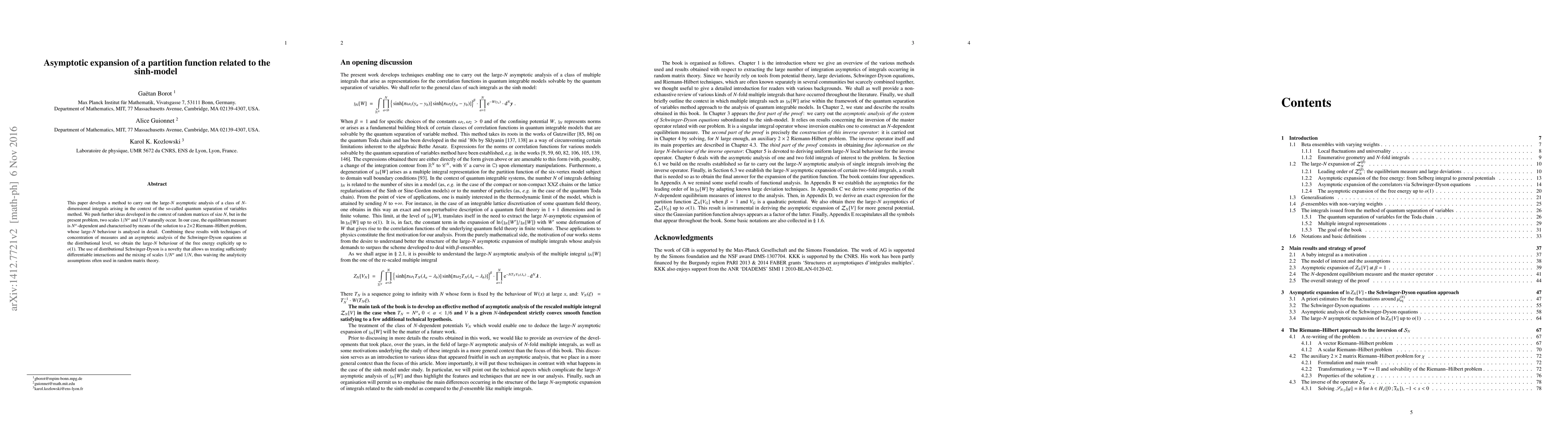 Thumbnail for Asymptotic expansion of a partition function related to the sinh-model