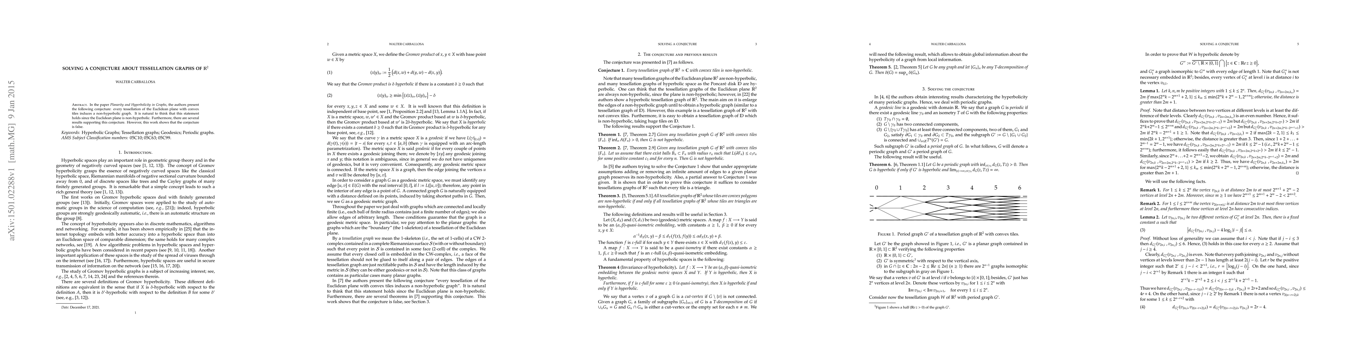 Thumbnail for Solving a conjecture about tessellation graphs of $\mathbb R^2$