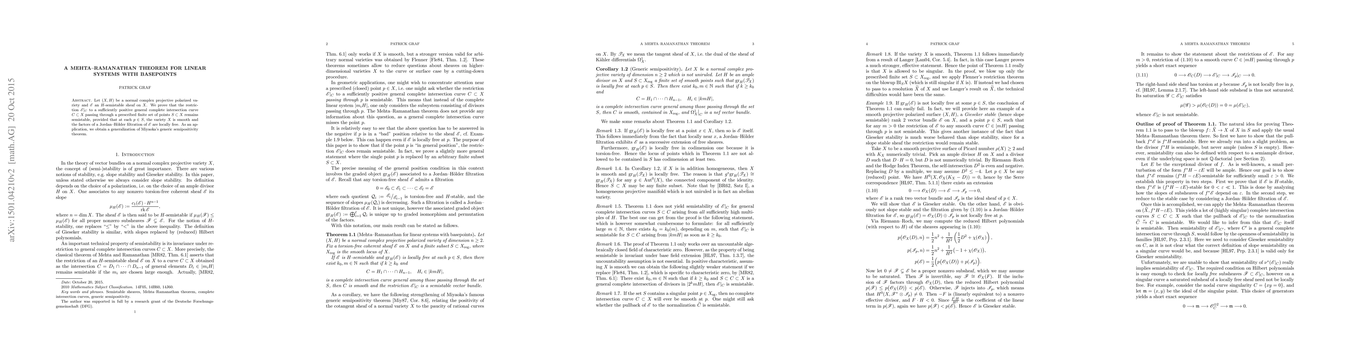 Thumbnail for A Mehta-Ramanathan theorem for linear systems with basepoints