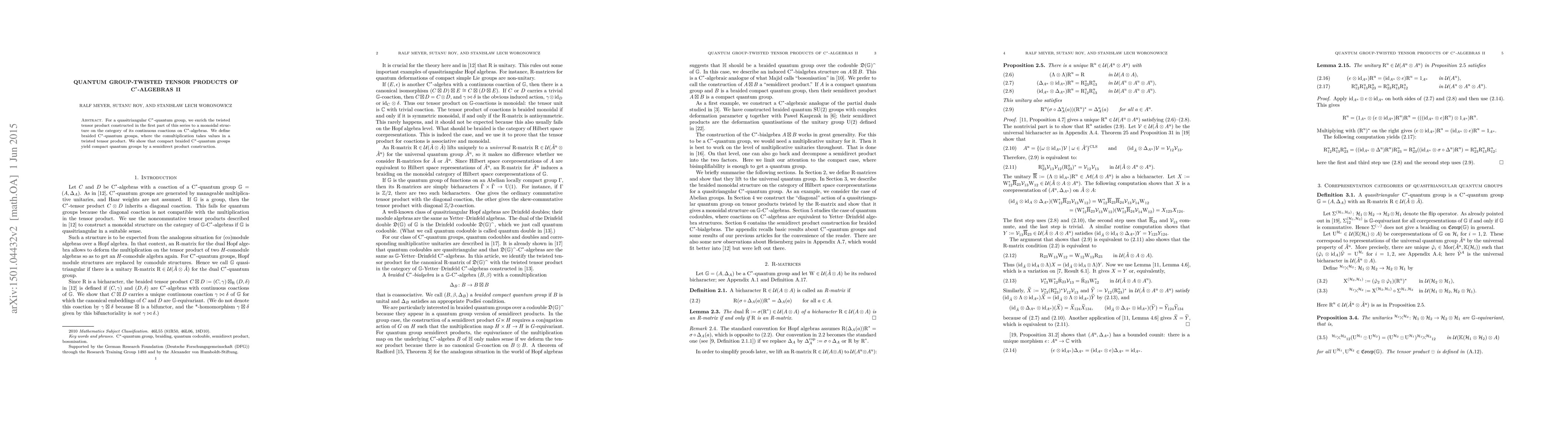 Thumbnail for Quantum group-twisted tensor products of C*-algebras II
