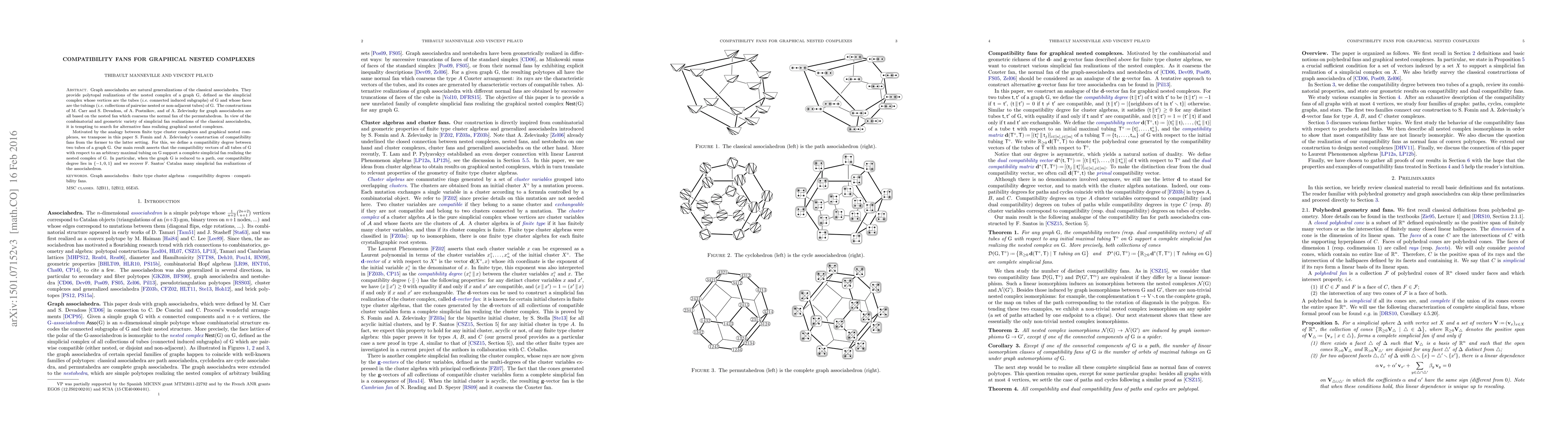 Thumbnail for Compatibility fans for graphical nested complexes