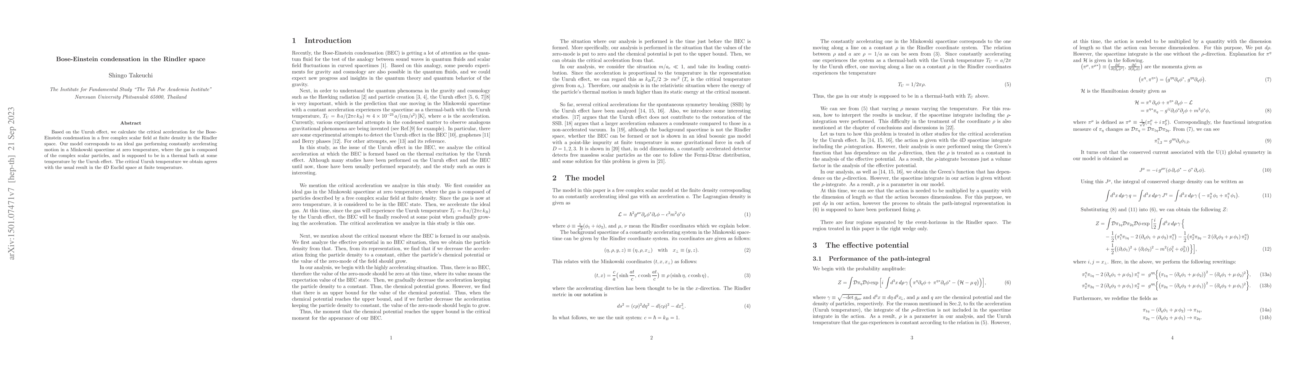 Thumbnail for Bose-Einstein condensation in the Rindler space