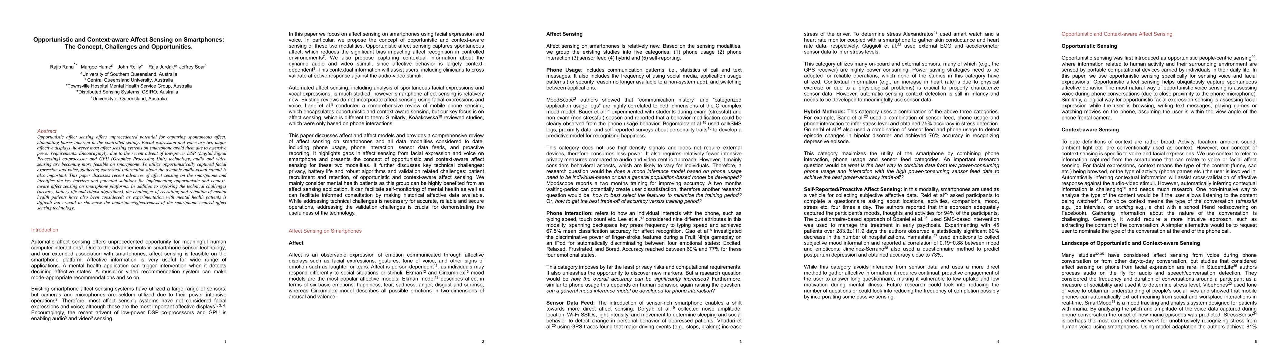Thumbnail for Opportunistic and Context-aware Affect Sensing on Smartphones: The
  Concept, Challenges and Opportunities