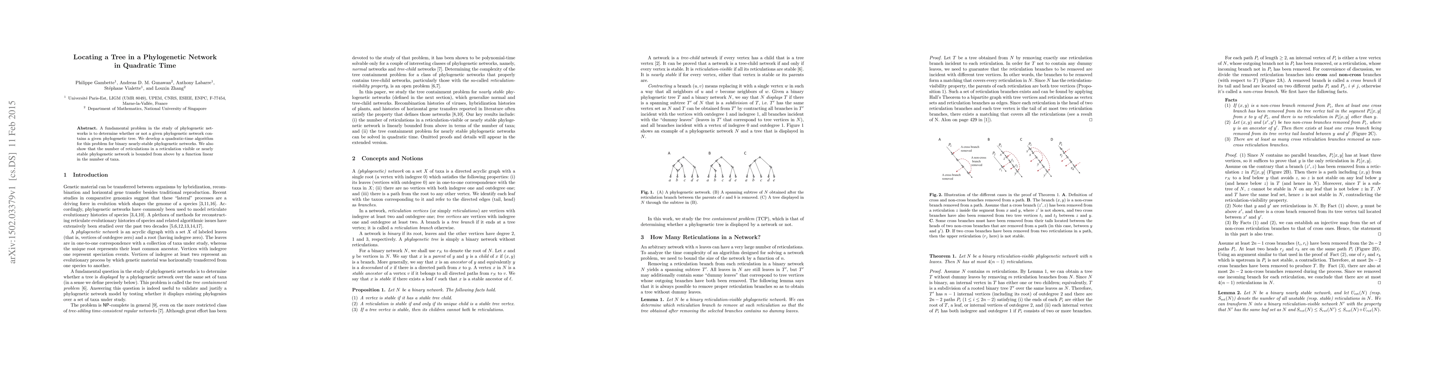 Thumbnail for Locating a Tree in a Phylogenetic Network in Quadratic Time