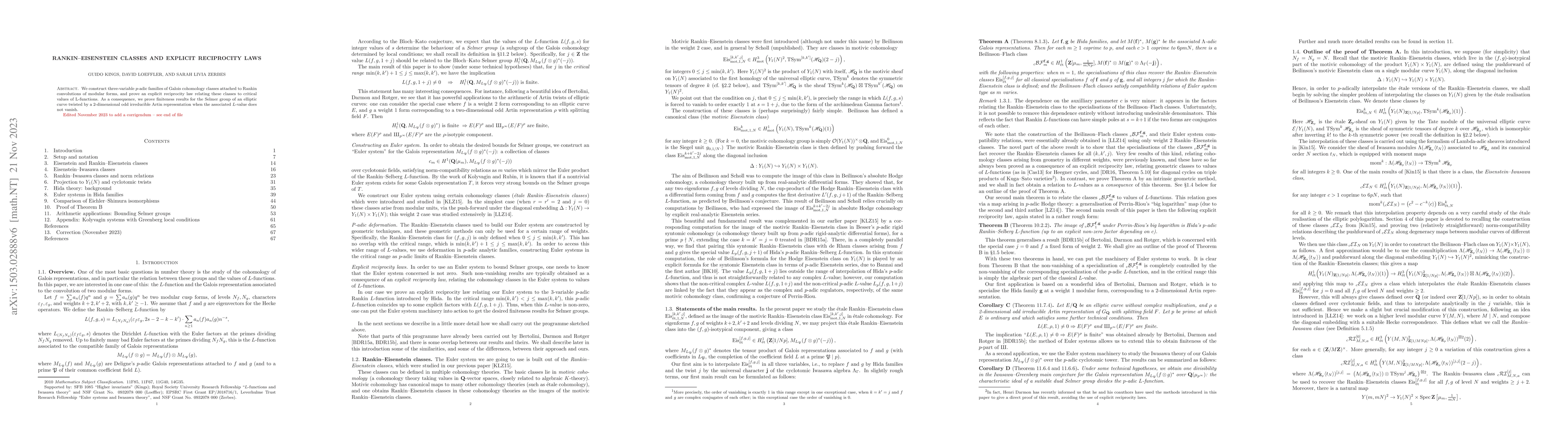 Thumbnail for Rankin--Eisenstein classes and explicit reciprocity laws