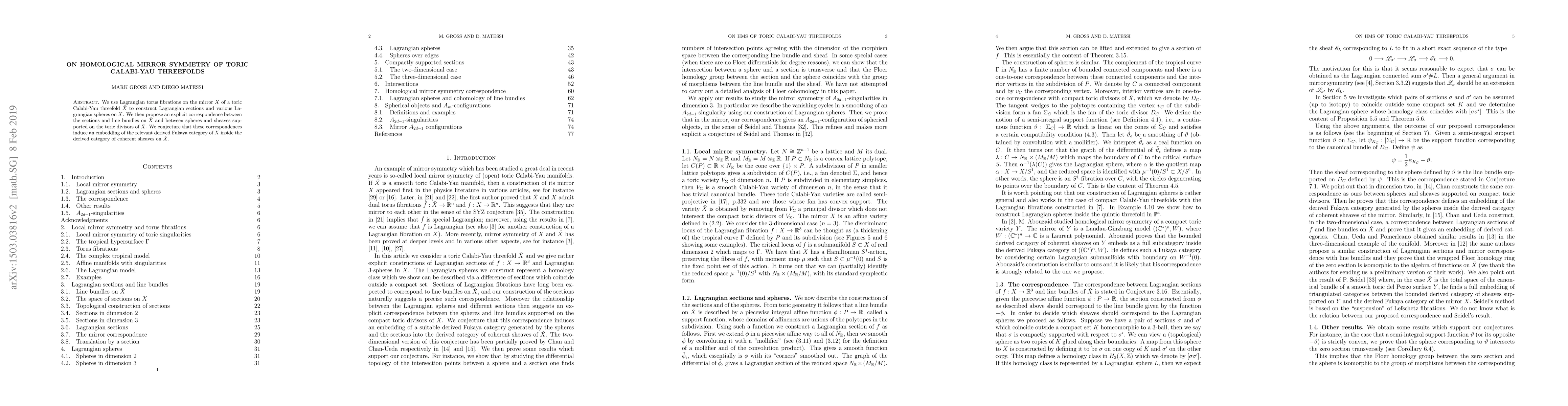 Thumbnail for On homological mirror symmetry of toric Calabi-Yau three-folds