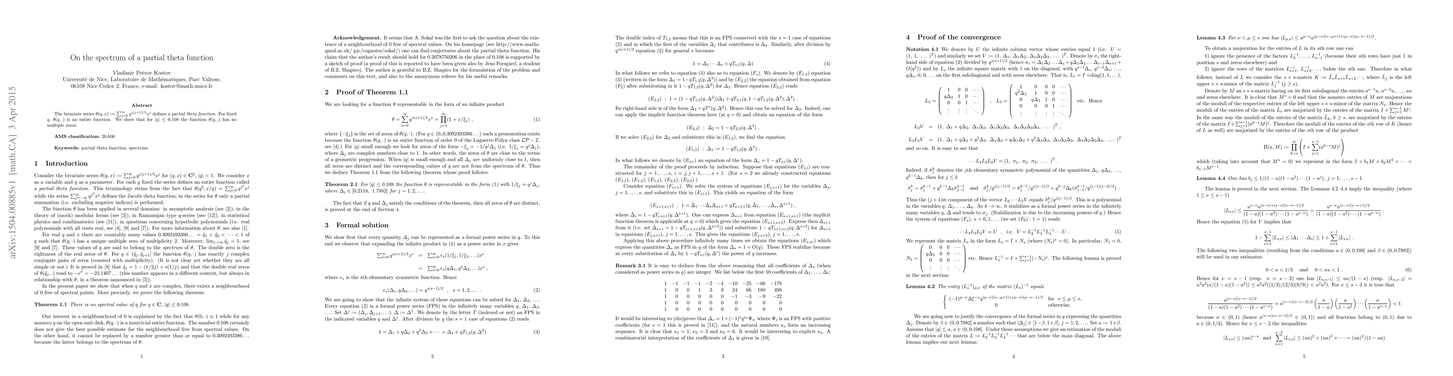 Thumbnail for On the spectrum of a partial theta function