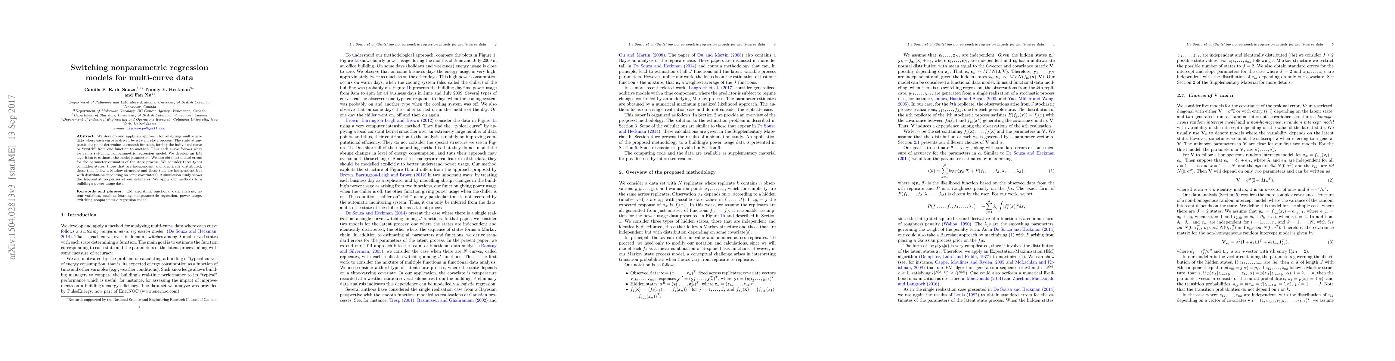 Thumbnail for Switching nonparametric regression models for multi-curve data