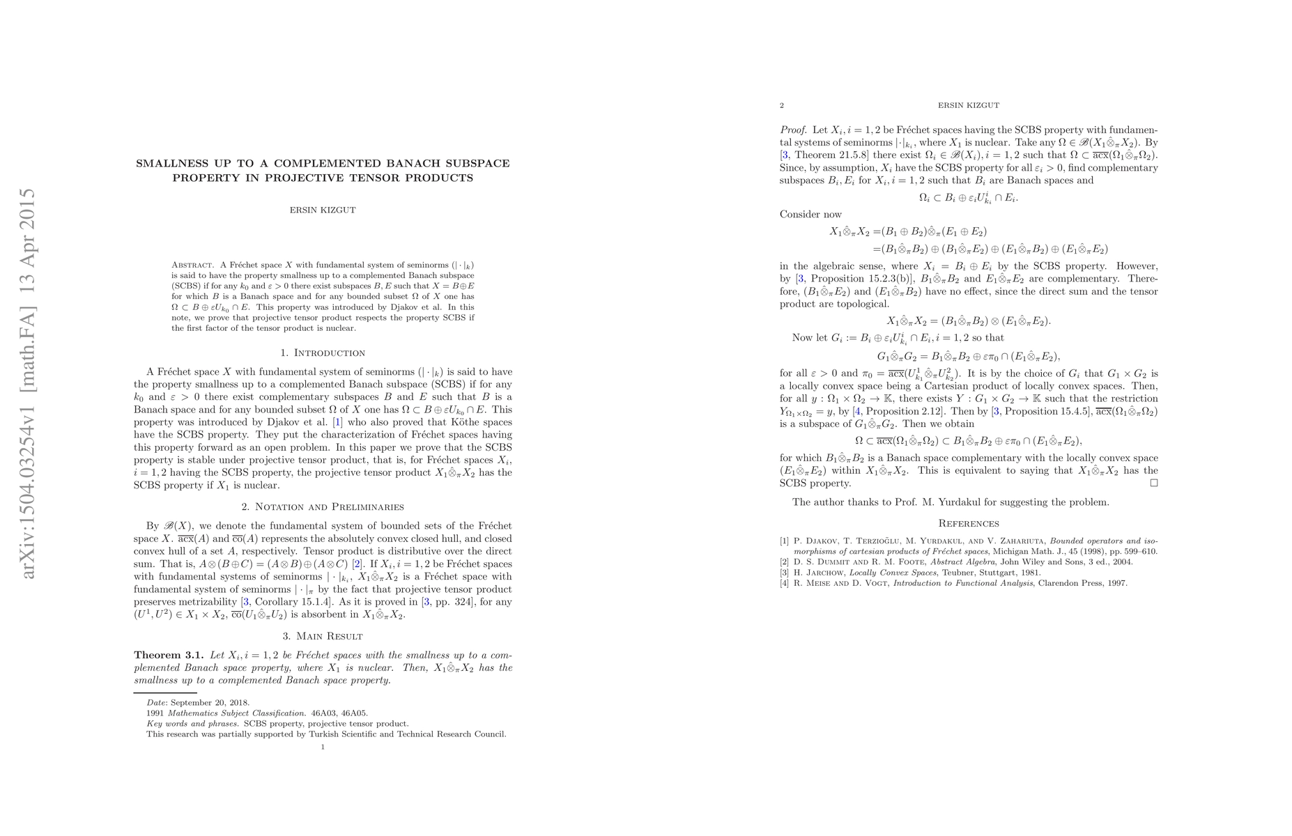 Thumbnail for Some stability results in projective tensor products