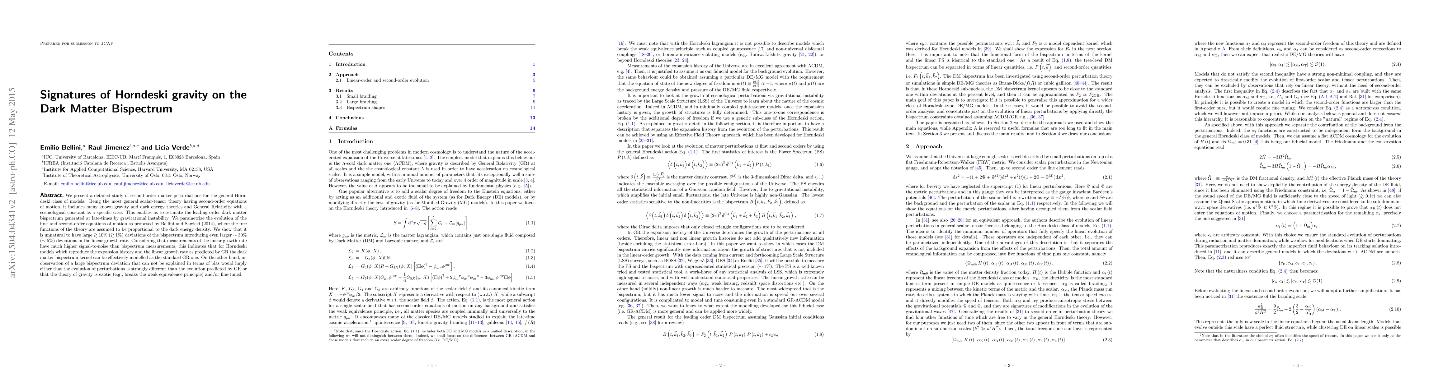 Thumbnail for Signatures of Horndeski gravity on the Dark Matter Bispectrum