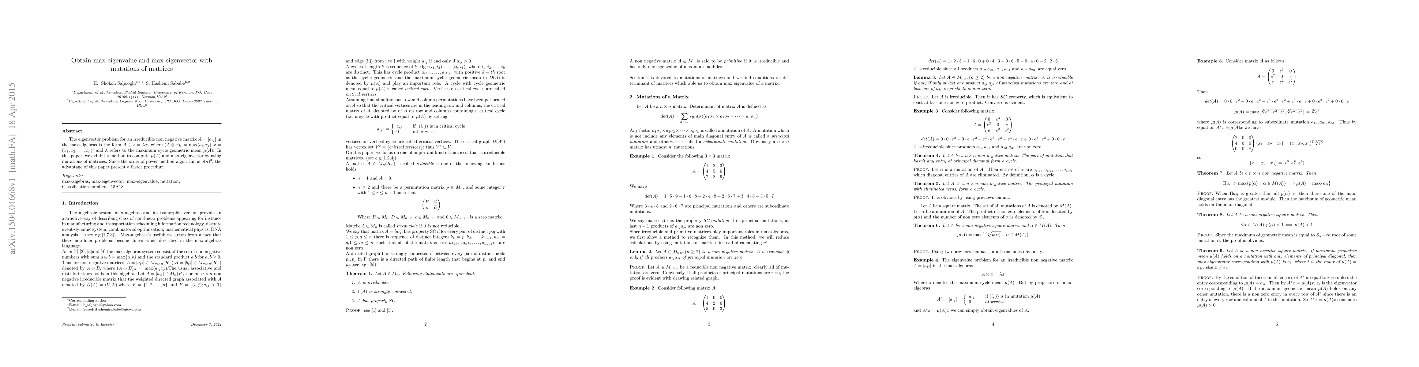 Thumbnail for Calculating max-eigenvalues and max-eigenvectors with jumps of matrices