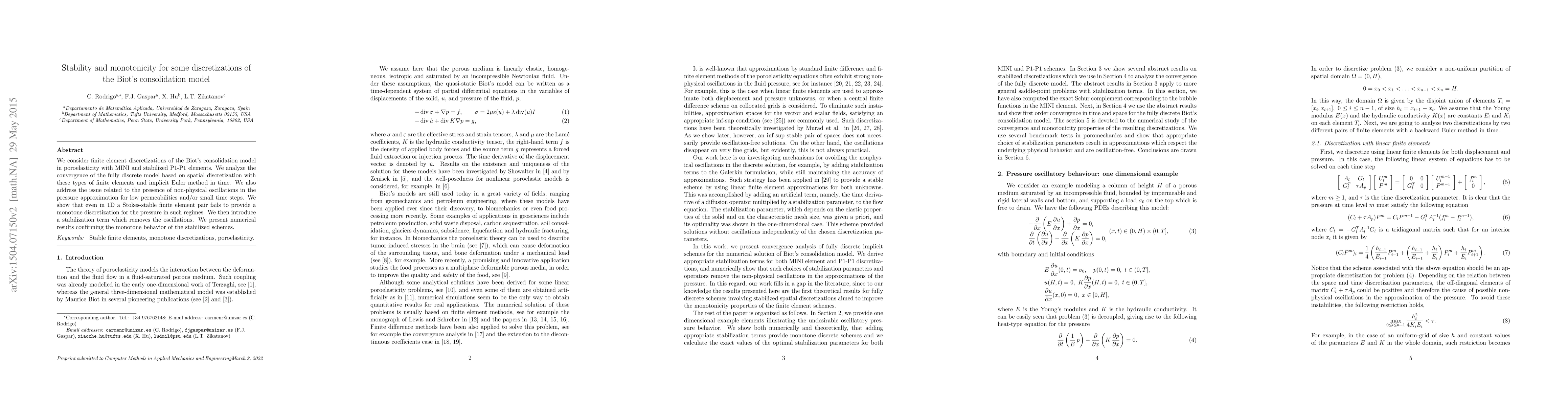Thumbnail for Stability and Monotonicity for Some Discretizations of the Biot's Model