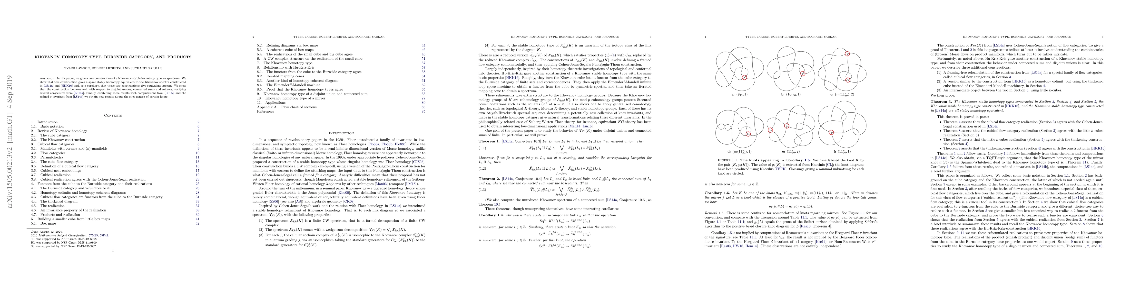 Thumbnail for Khovanov homotopy type, Burnside category, and products