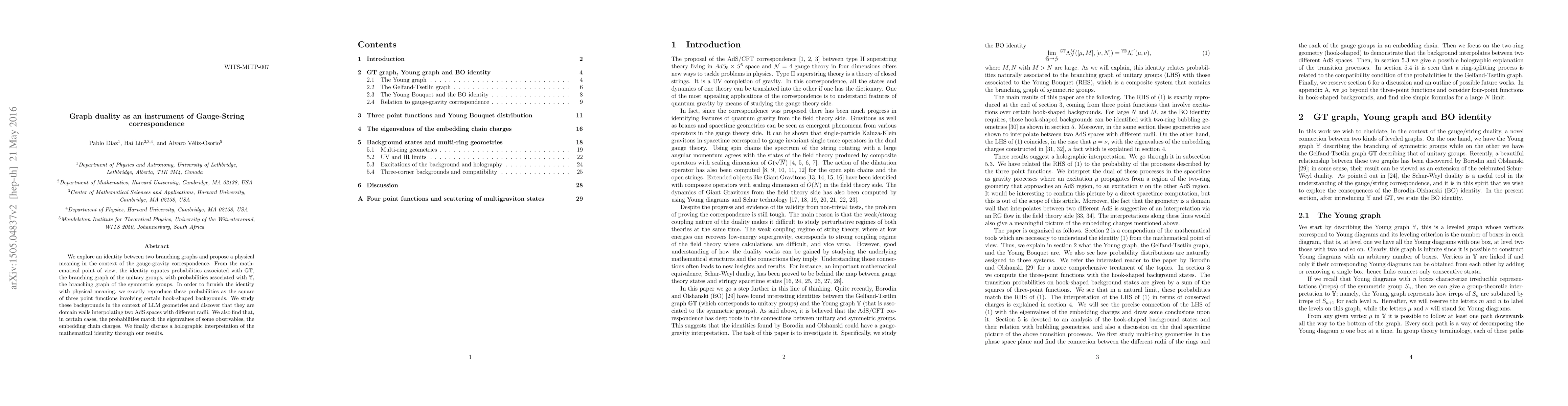 Thumbnail for Graph duality as an instrument of Gauge-String correspondence