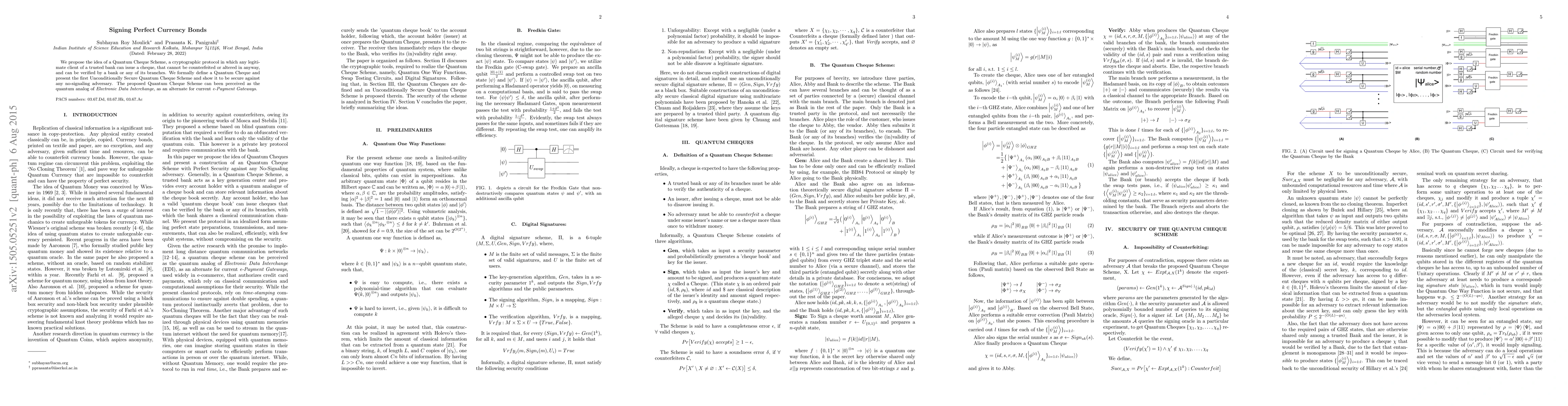 Thumbnail for Signing Perfect Currency Bonds