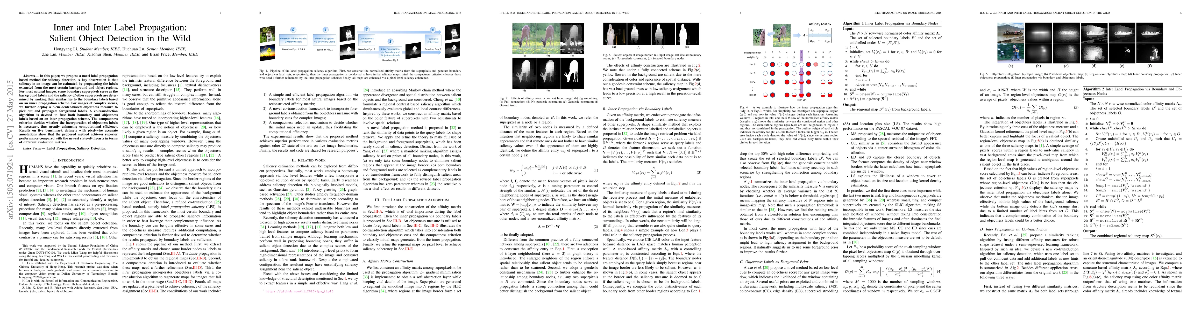 Thumbnail for Inner and Inter Label Propagation: Salient Object Detection in the Wild