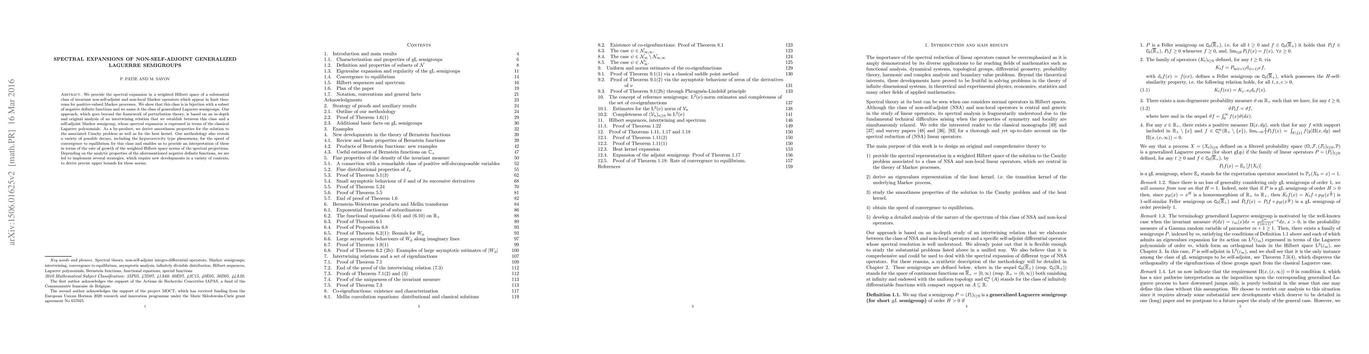 Thumbnail for Spectral expansions of non-self-adjoint generalized Laguerre semigroups