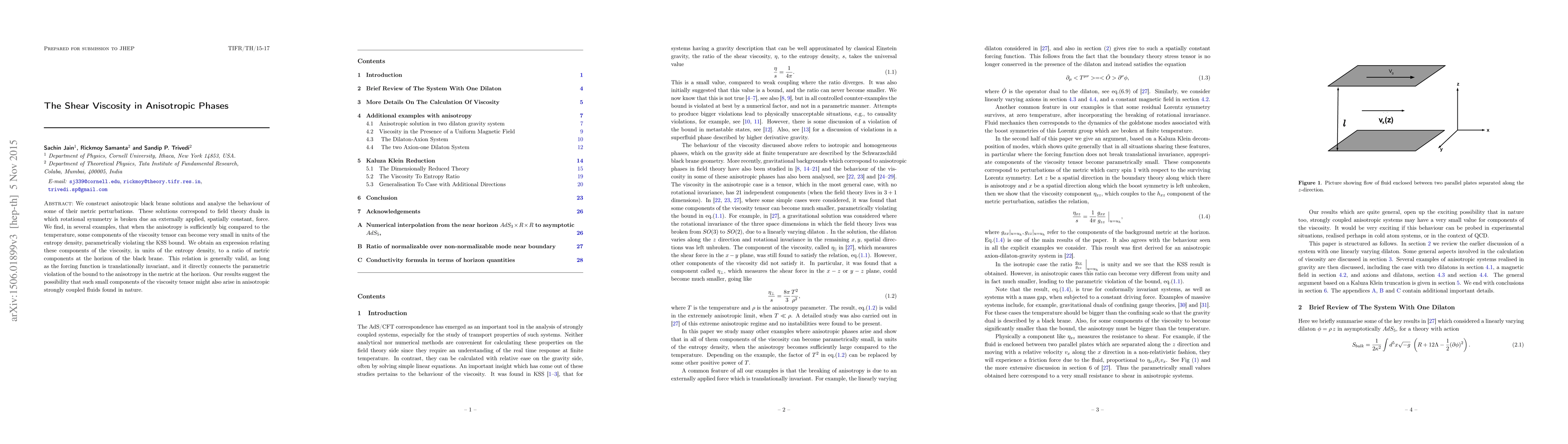 Thumbnail for The Shear Viscosity in Anisotropic Phases