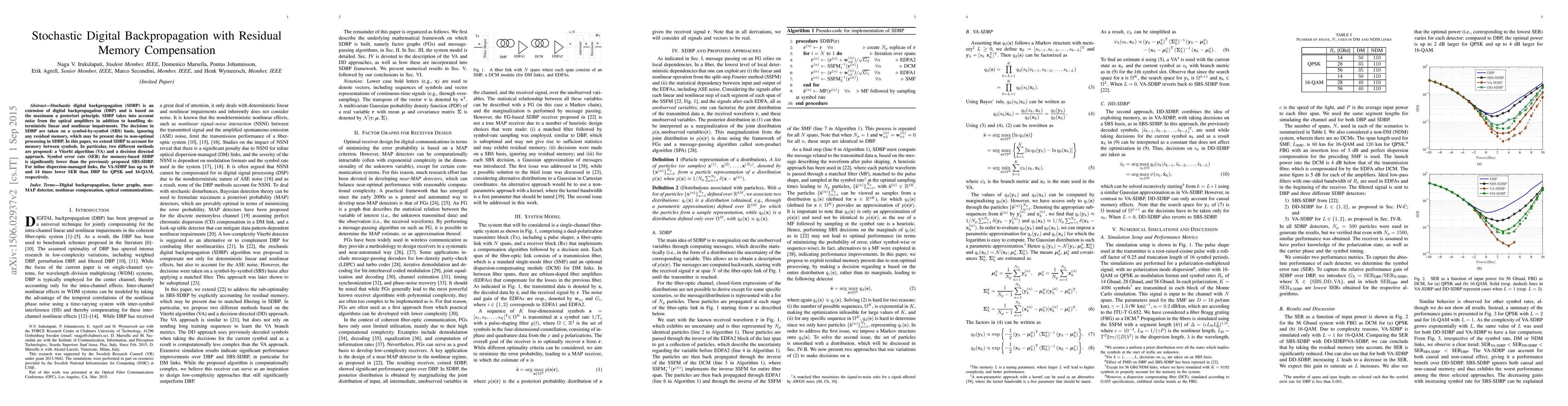 Thumbnail for Stochastic Digital Backpropagation with Residual Memory Compensation