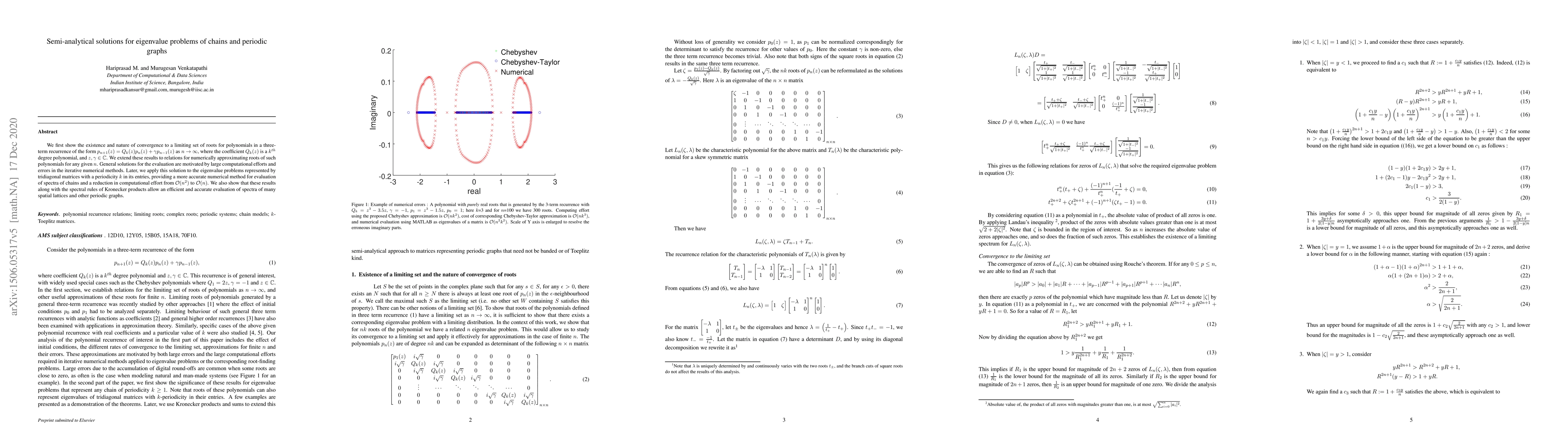 Thumbnail for Semi-analytical solutions for eigenvalue problems of chains and periodic
  graphs