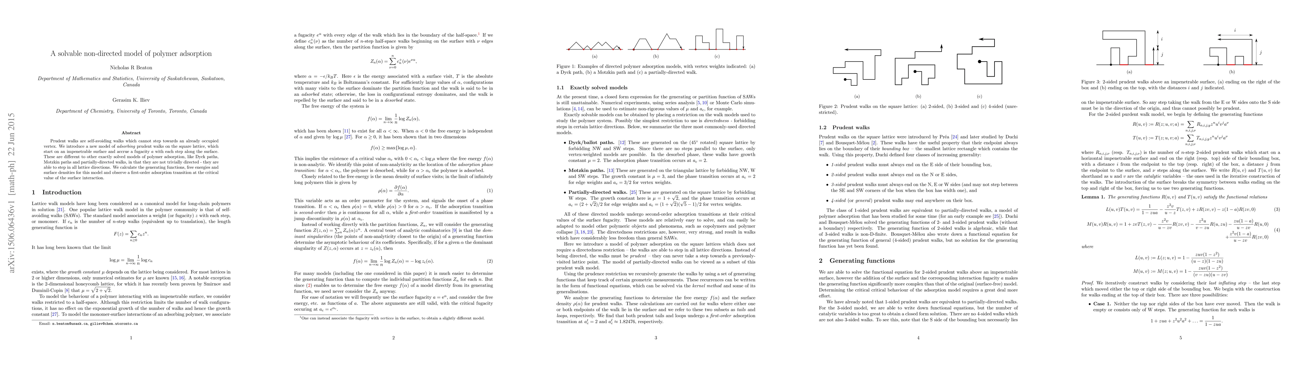 Thumbnail for A solvable non-directed model of polymer adsorption