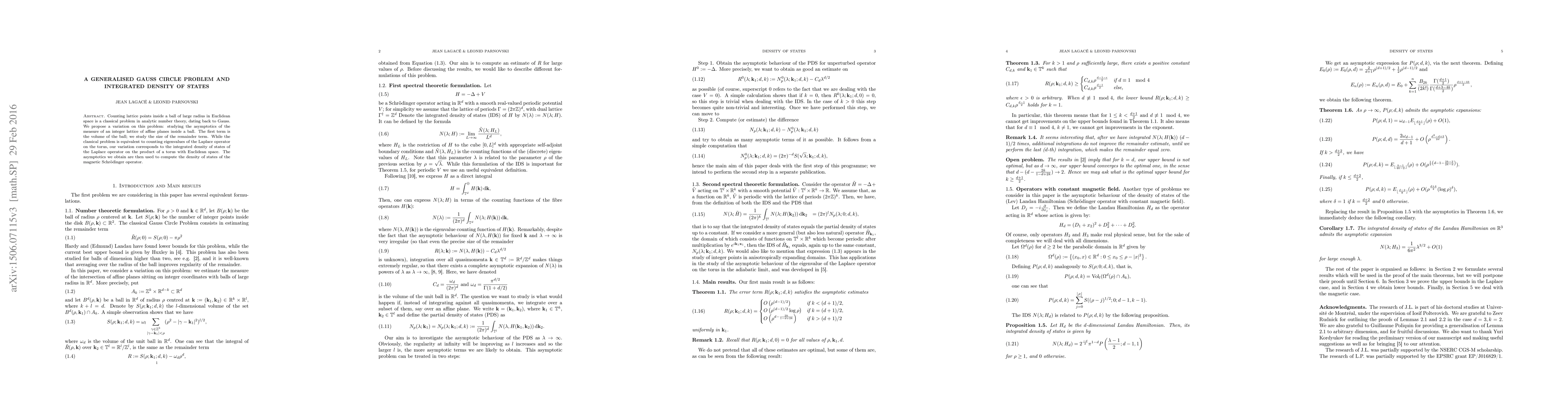 Thumbnail for A generalised Gauss circle problem and integrated density of states