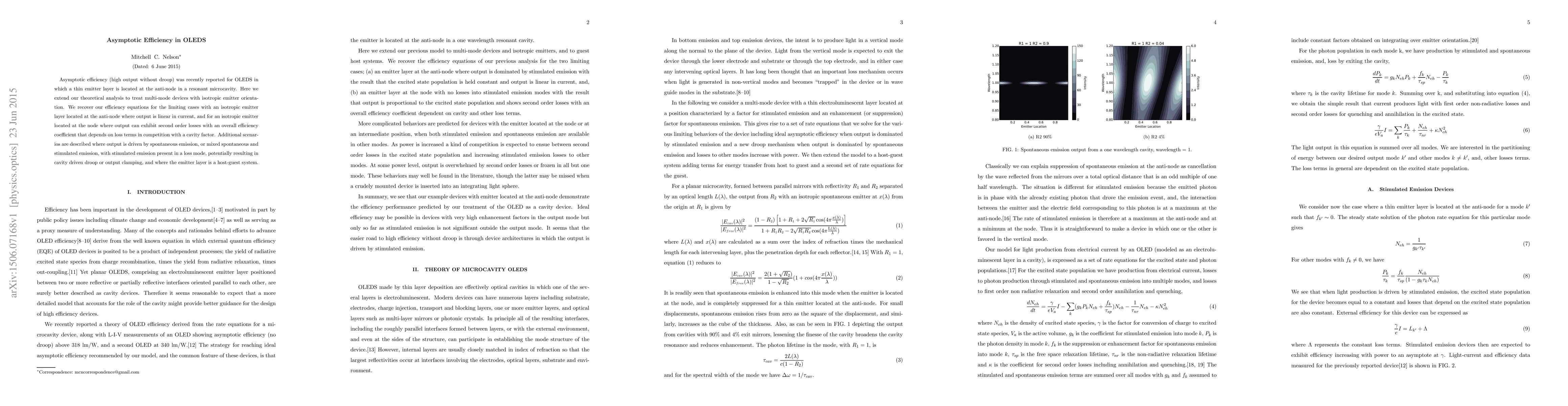 Thumbnail for Asymptotic Efficiency in OLEDS