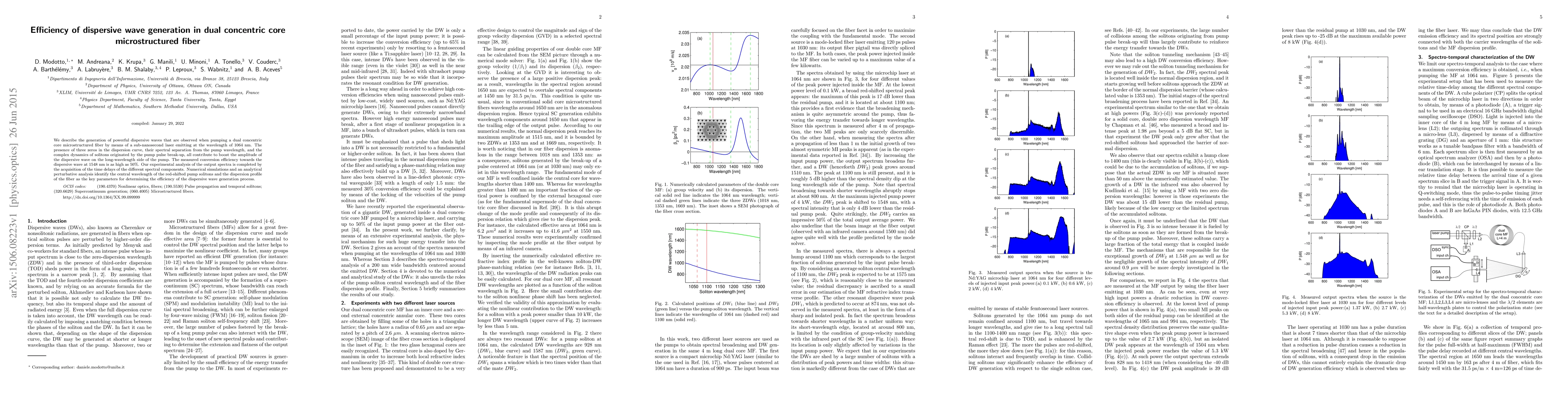 Thumbnail for Efficiency of dispersive wave generation in dual concentric core
  microstructured fiber