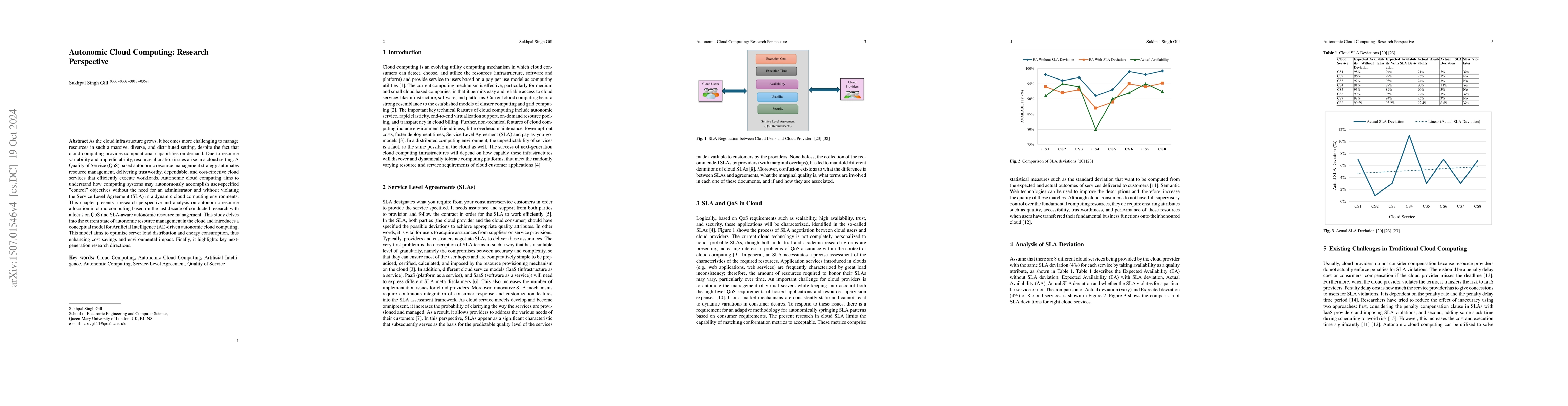Thumbnail for Autonomic Cloud Computing: Research Perspective