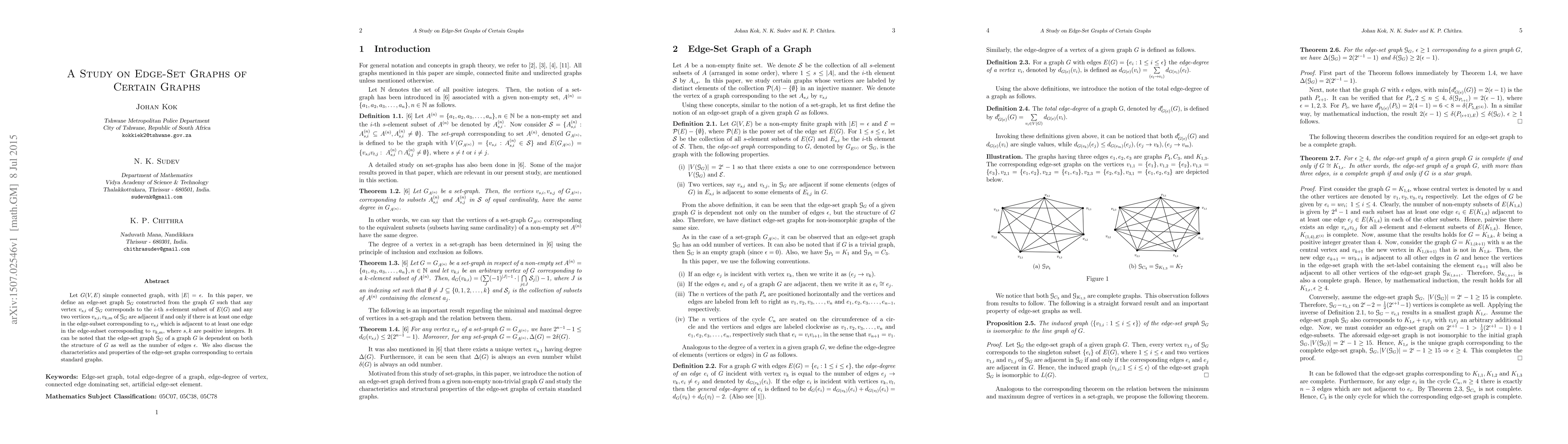 Thumbnail for A Study on Edge-Set Graphs of Certain Graphs